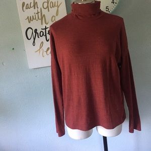 Madwell Rust Red Turtleneck medium